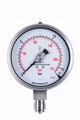 Picture of 0-16 Bar Pressure Gauge, Ø100mm, 1%