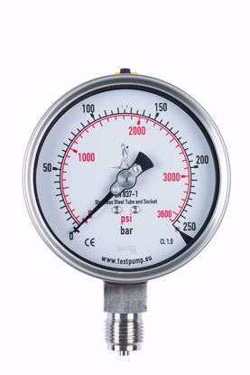 Picture of 0-250 Bar Pressure Gauge, Ø100mm, 1%