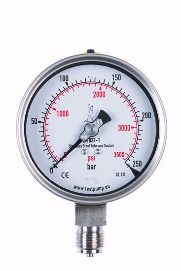 Afbeelding van 0-250 Bar Manometer, Ø100mm, 1%