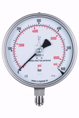 Picture of 0-600 Bar Pressure Gauge, Ø150mm, 1%