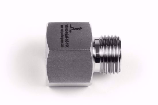 Afbeelding van Verloop 1/2" BSP volgens EN 837 female x 1/2"BSP male, 60 graden conus