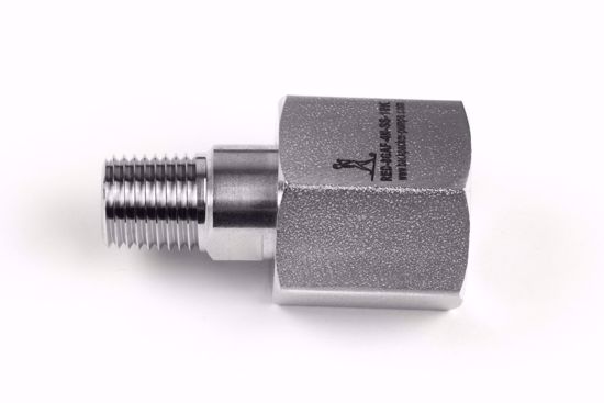 Afbeelding van Verloop 1/2" BSP volgens EN 837 female wartel connectie x 1/4"NPT male