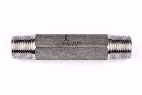 Afbeelding van Dubbel nippel 1/2" NPT Male - Verlengd - 100mm