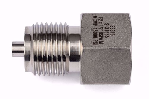 Picture of Adapter 1/2" BSP acc. EN 837 Male x Resato M20 Female