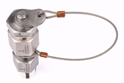 Picture of Adapter 1/2" BSP acc. EN 837 female swivel x 1/2"NPT male - Assembly with Blind Plug