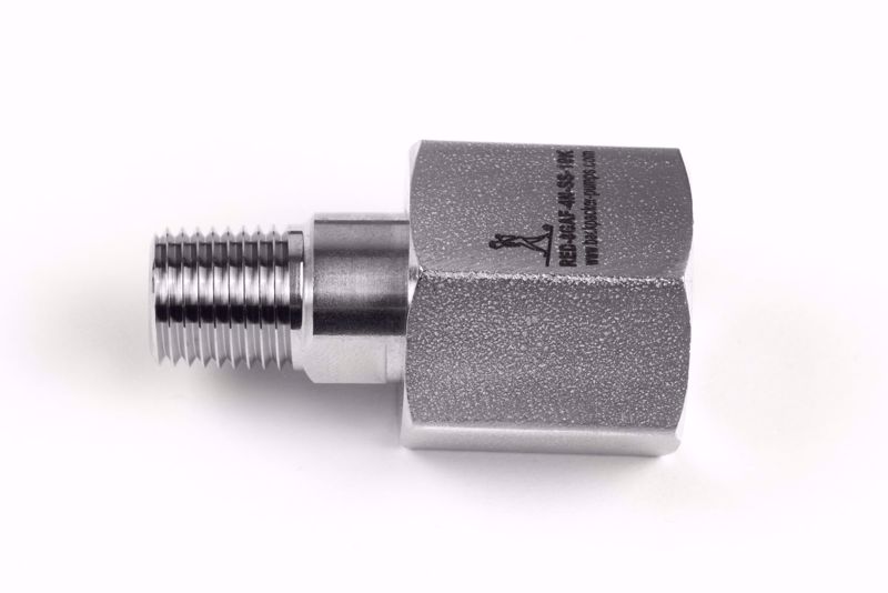 Picture of Adapter 1/2" BSP acc. EN 837 female swivel x 1/4"NPT male